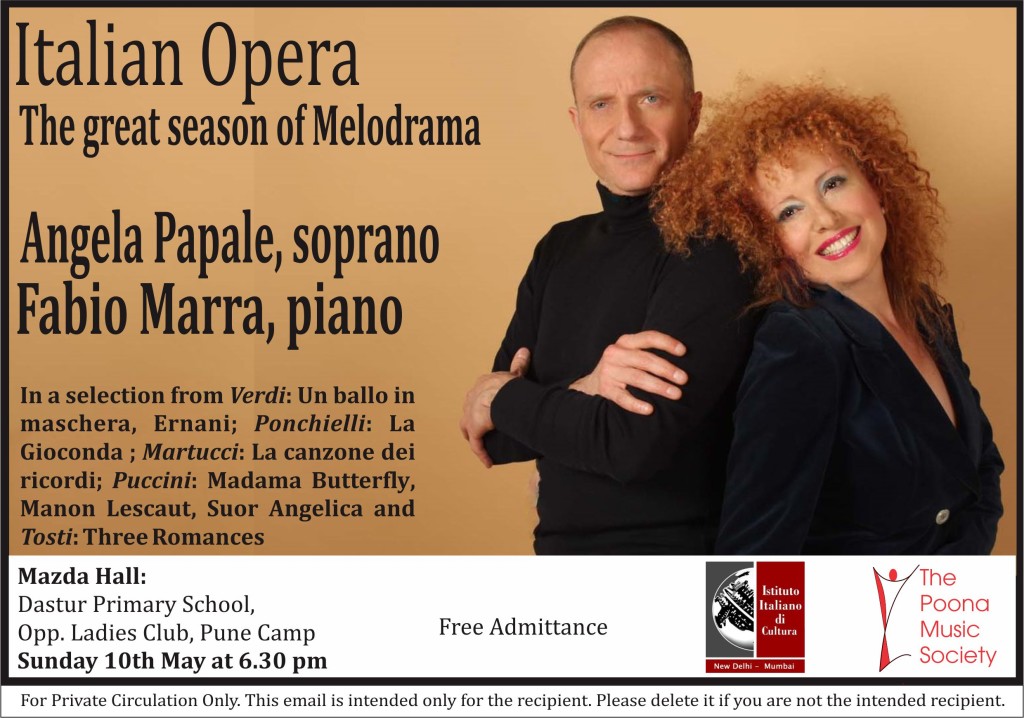 Italian Opera email notice