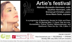 Arties concert 26 july